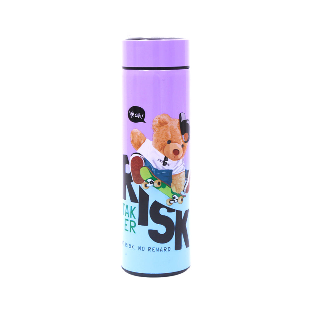 SSS1869 SS BEAR WITH TEMPERATURE WATER BOTTLE 500ML