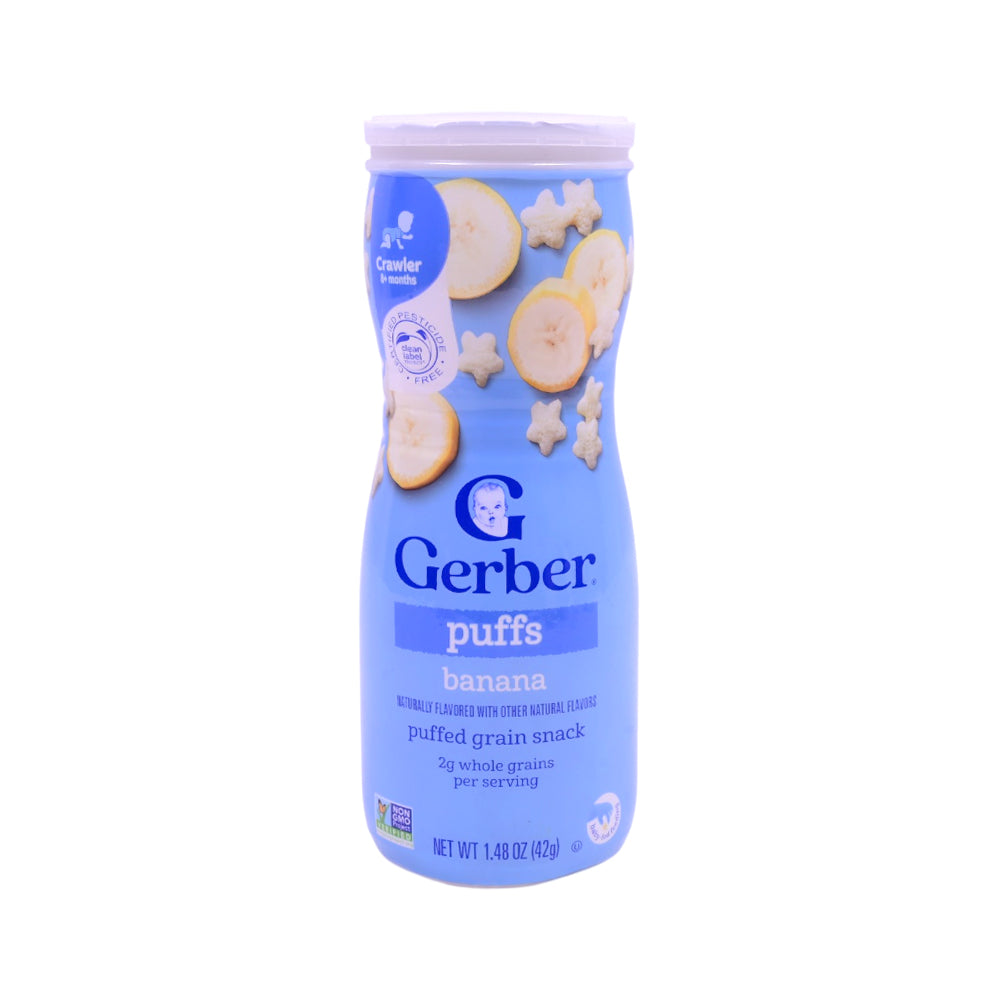 GERBER PUFFS CEREAL SNACK BANANA 42 GM