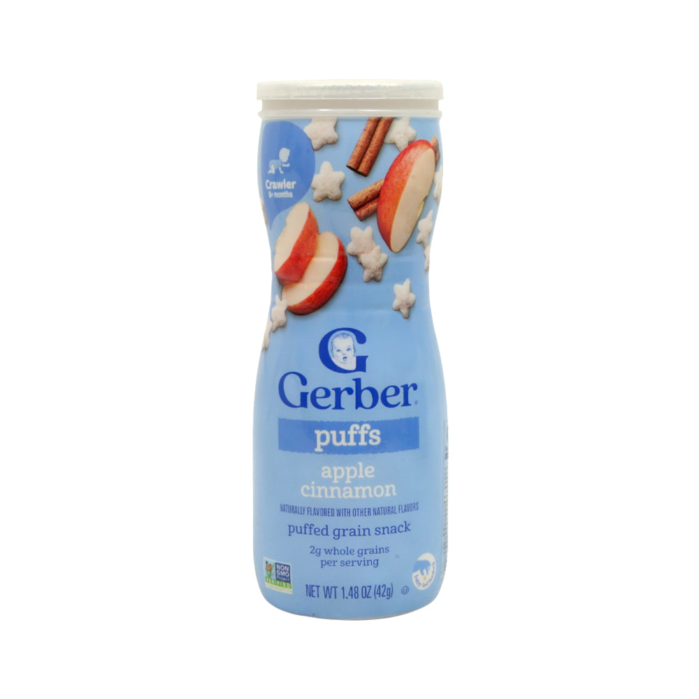 GERBER PUFFS CEREAL SNACK APPLE CINNAMON 42 GM