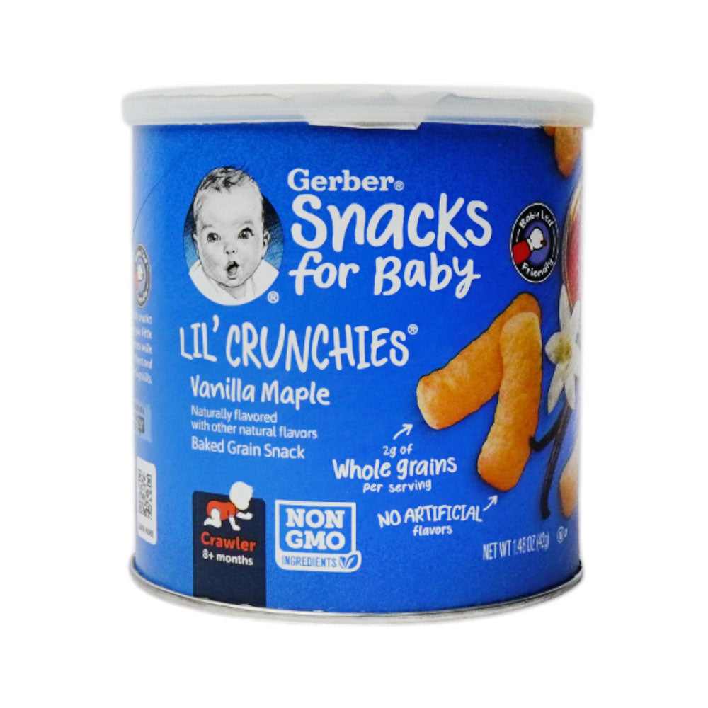 GERBER LIL CRUNCHIES VANILLA MAPLE 42 GM LOCAL