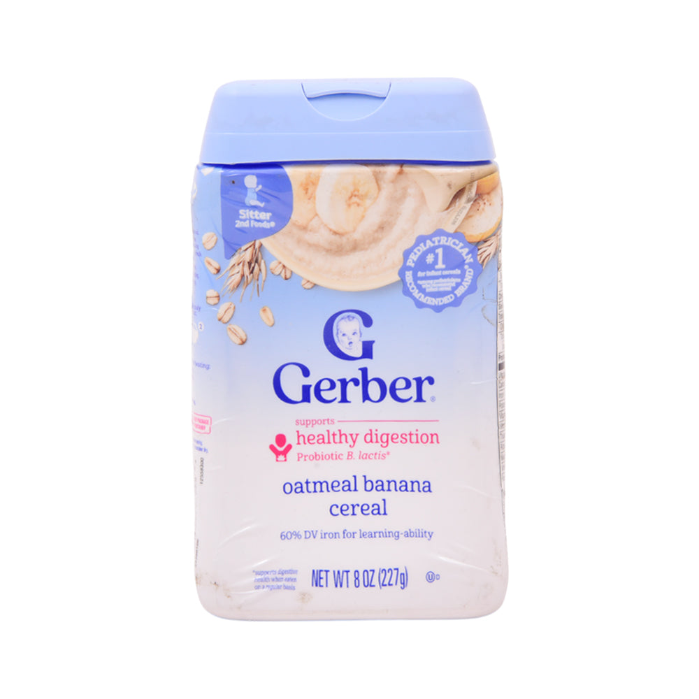 GERBER BABY HEALTY OATMEAL BANANA CEREAL 227 GM
