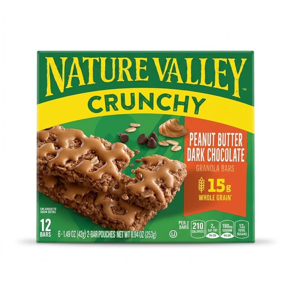 NATURE VALLEY CRUNCHY PEANUT BUTTER DARK CHOCOLATE 253 GM