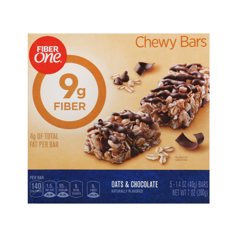 FIBER ONE CHEWY BAR OATS AND CHOCOLATE 200 GM