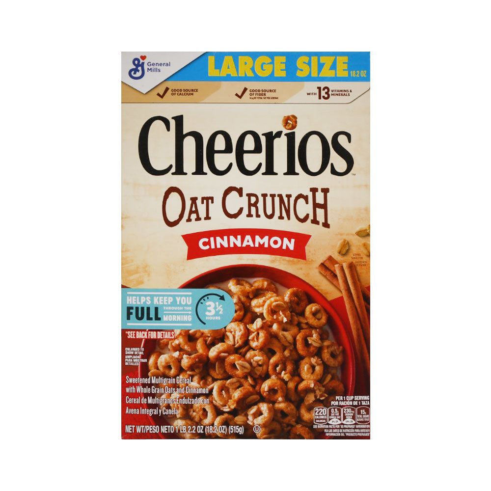 GENERAL MILLS CEREAL CHEERIOS OAT CRUNCH CINNAMON 515G