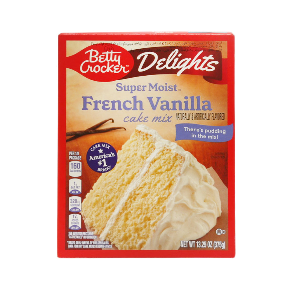 BETTY CROCKER SUPER MOIST CAKE FRENCH VANILLA 375 GM