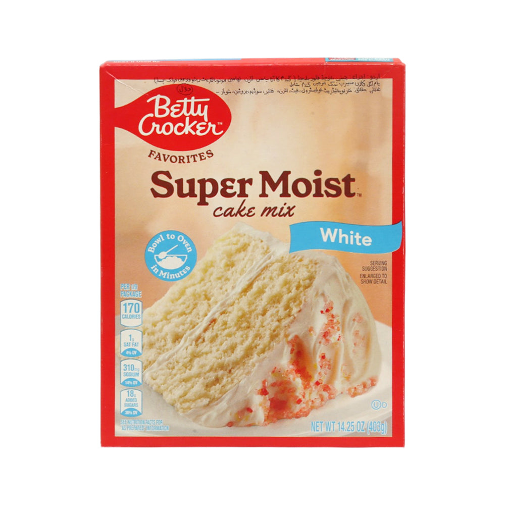 BETTY CAKE SUPER MOIST MIX WHITE 403 GM