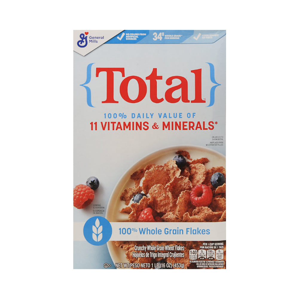 GENERAL MILLS CEREAL TOTAL WHOLE GRAIN FLAKES 453G