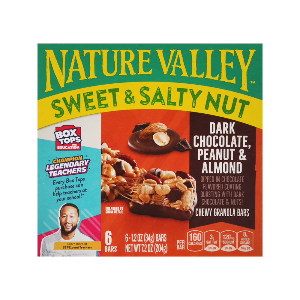 NATURE VALLEY SWEET N SALTY NUT BAR DARK CHOCOLATE 210 GM