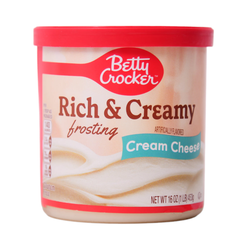 BETTY CROCKER RICK & CREAMY FROSTING CREAM CHEESE 453G