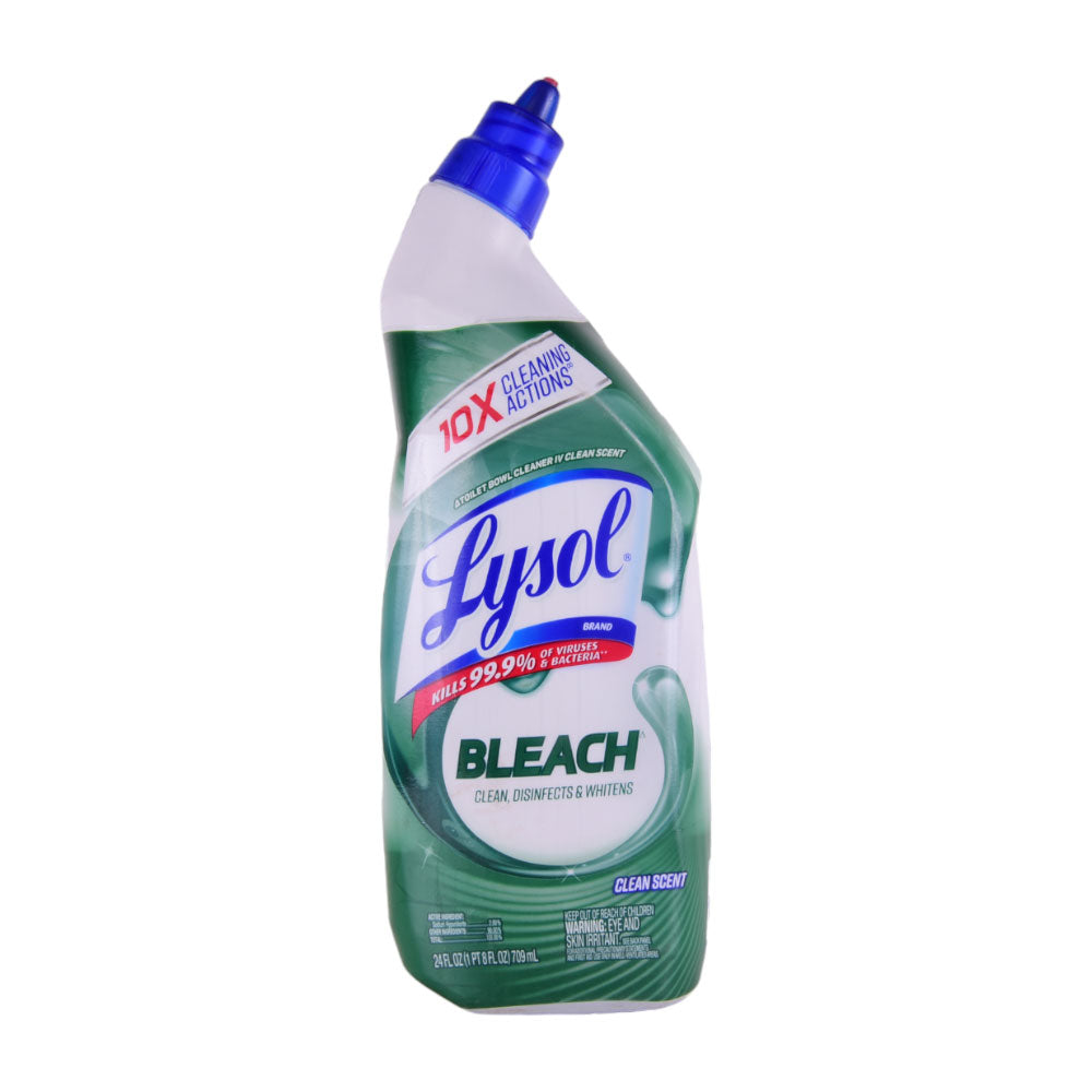 LYSOL TOILET CLEANER WITH BLEACH 2IN1 709 ML