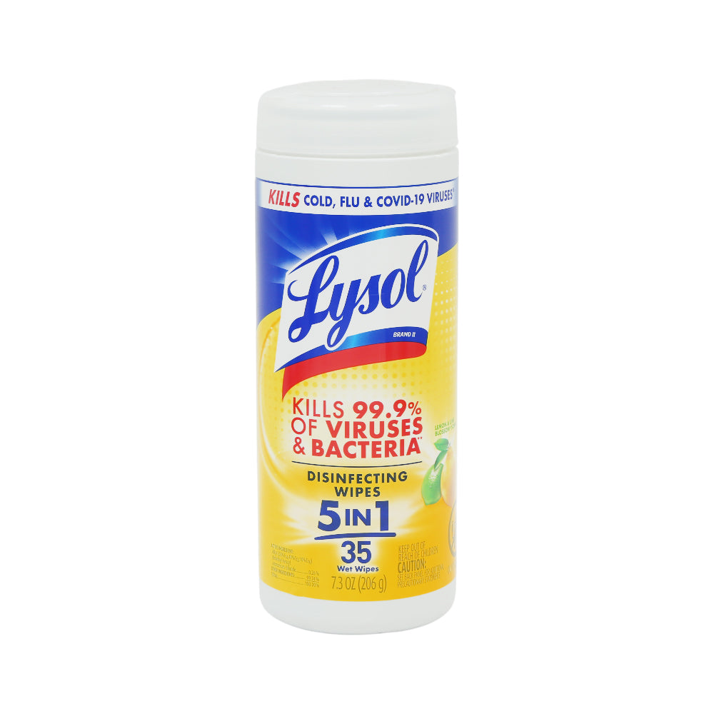LYSOL WIPES DISINFECTING 5IN1 LEMON & LIME BLOSSOM 35S 245 G