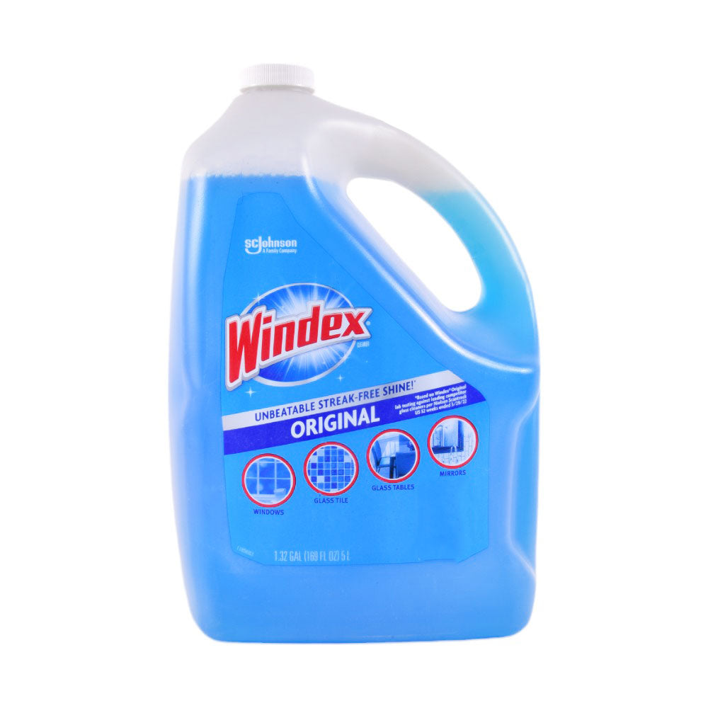 JOHNSON WINDEX GLASS CLEANER ORIGINAL REFILL 5 LTR
