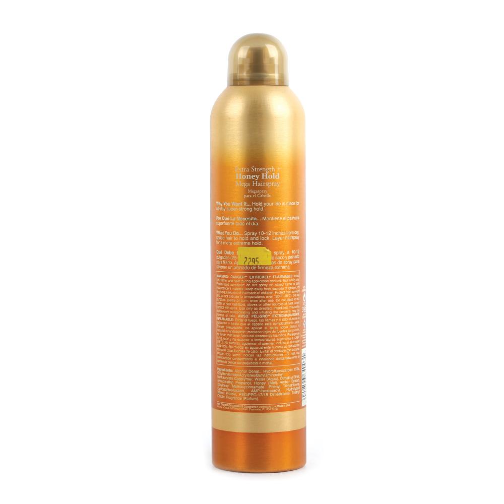 OGX HAIR SPRAY MEGA HONEY HOLD EXTRA STRENGTH 267 ML