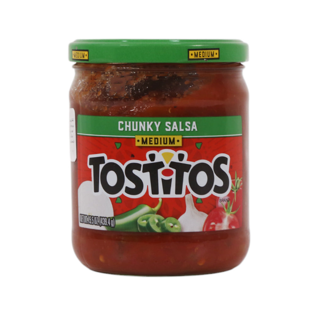 TOSTITOS SALSA DIP CHUNKY SALSA MEDIUM 439.4 GM