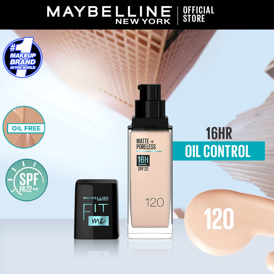 MAYBELLINE PRIMER FIT ME FOUNDATION MATTE & PORELESS SPF 120