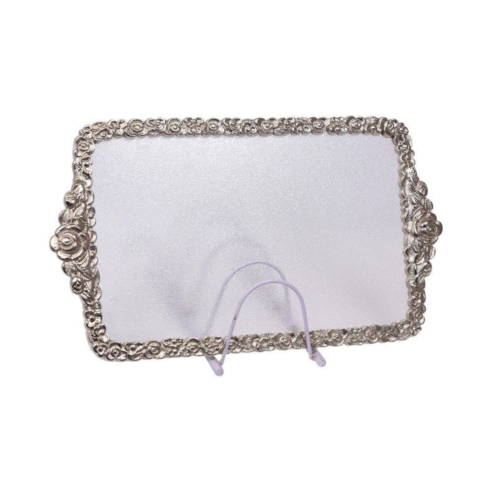 TRAY ACRYLIC SILVER MEDIUM 2001