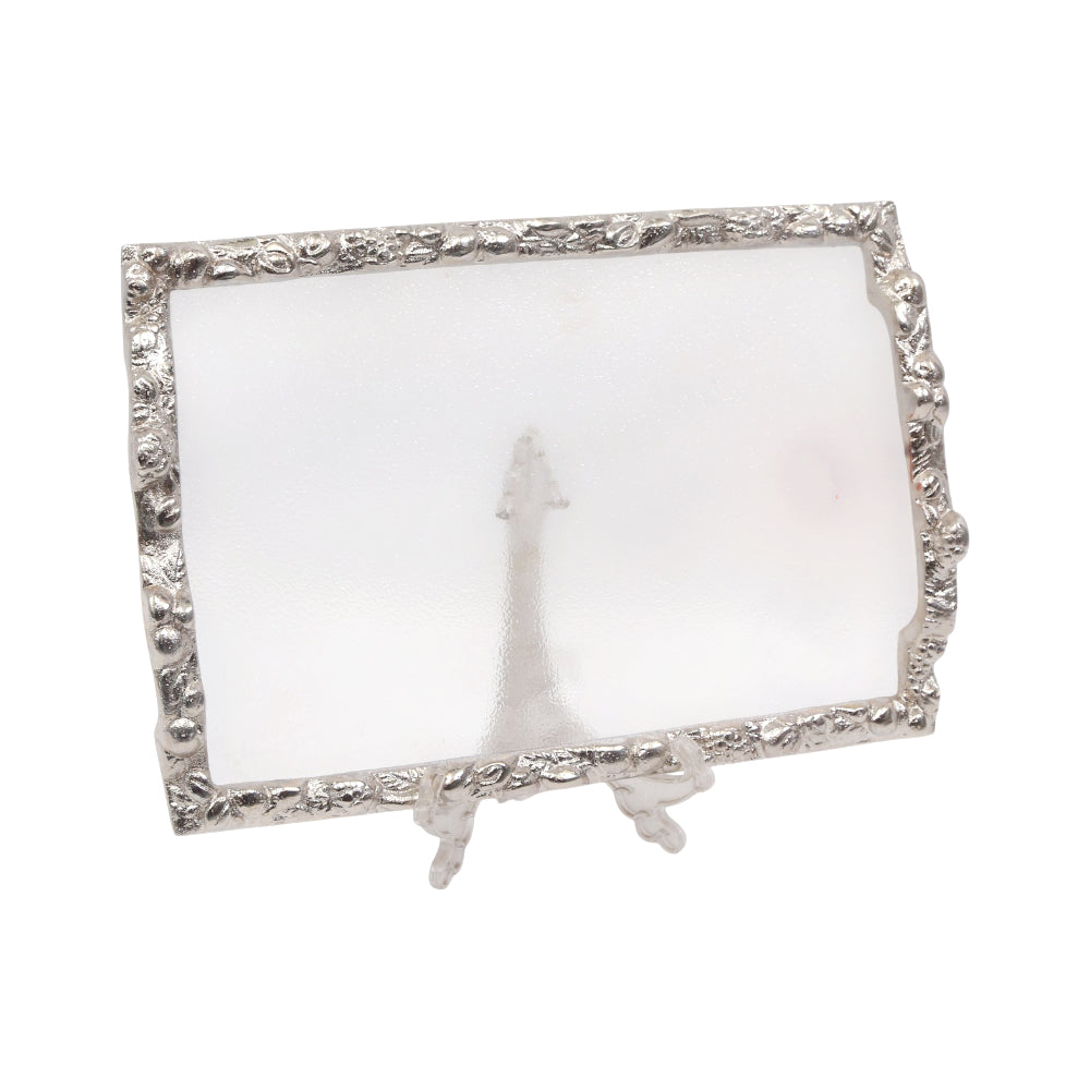 TRAY ACRYLIC SILVER SMALL 2004