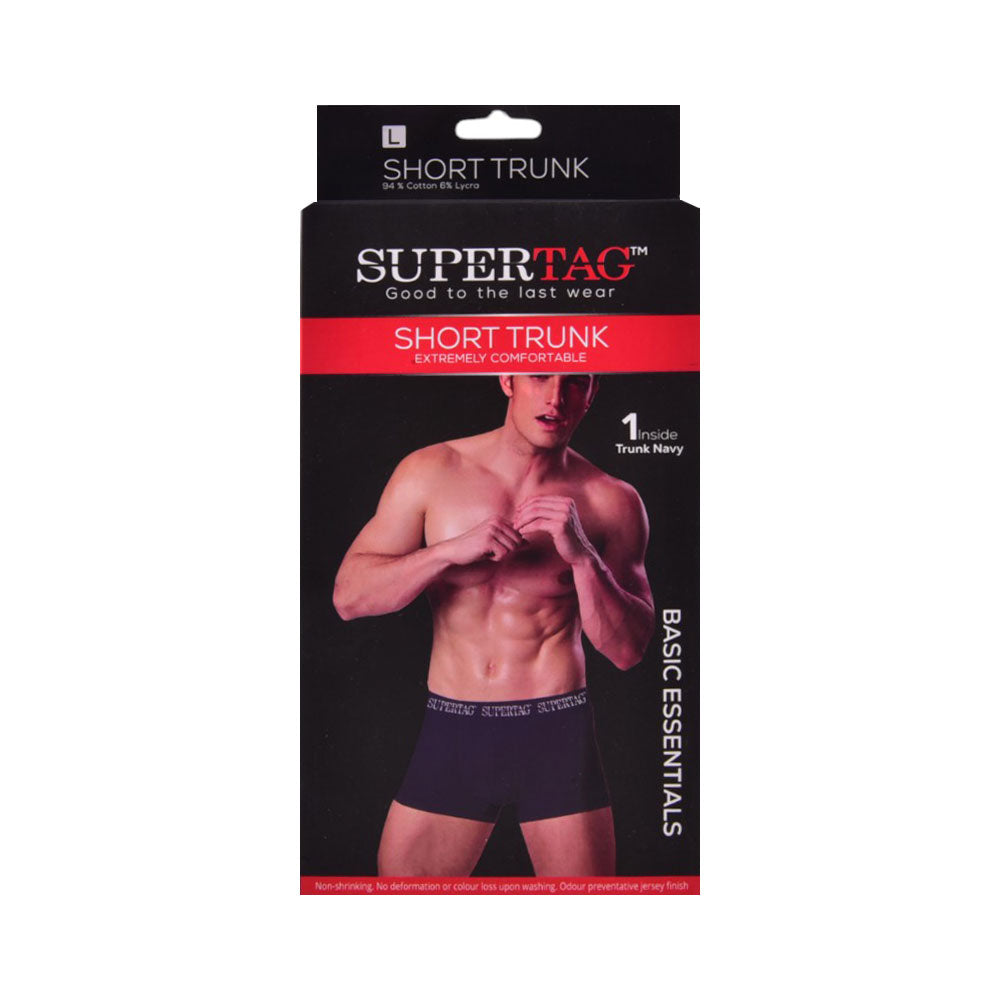 SUPER JERSEY BOXER NAVY LARGE P1