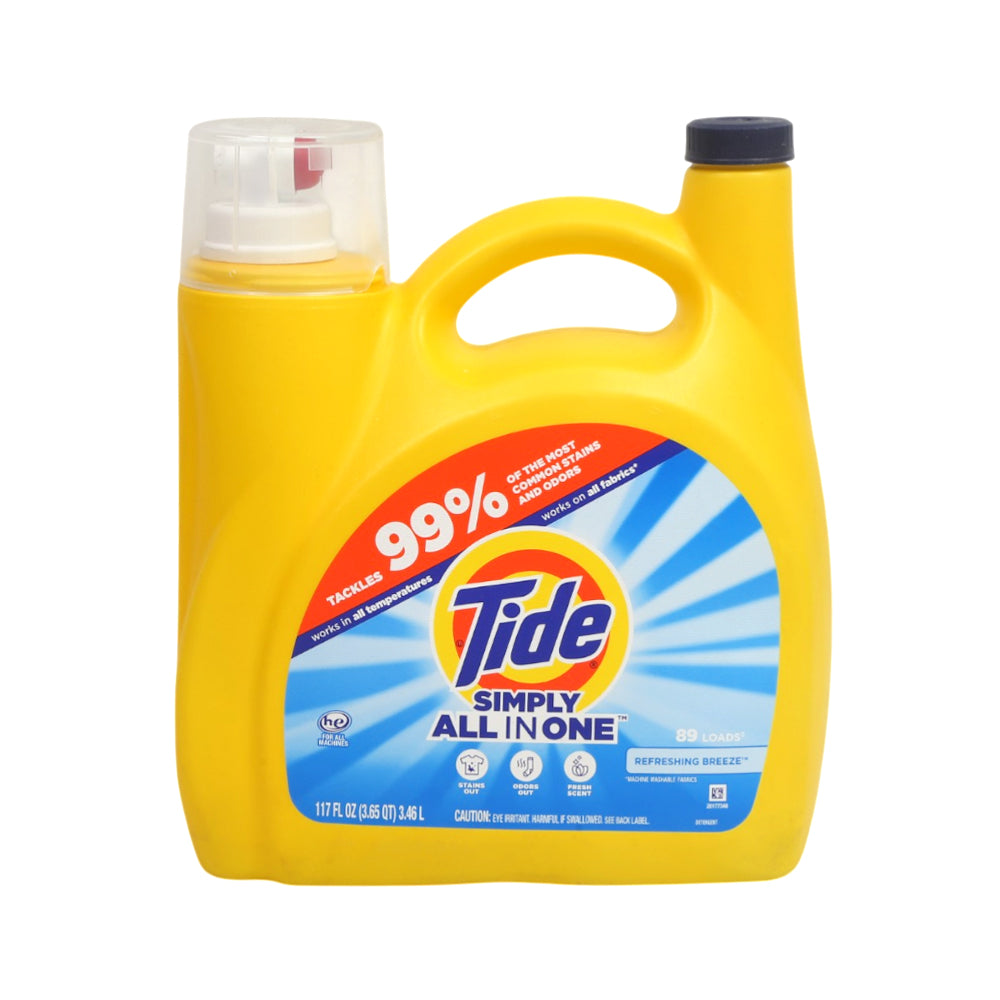 TIDE WASHING LIQUID SIMPLY ALL-IN-1 REFRESHING BREEZE 3.46 L