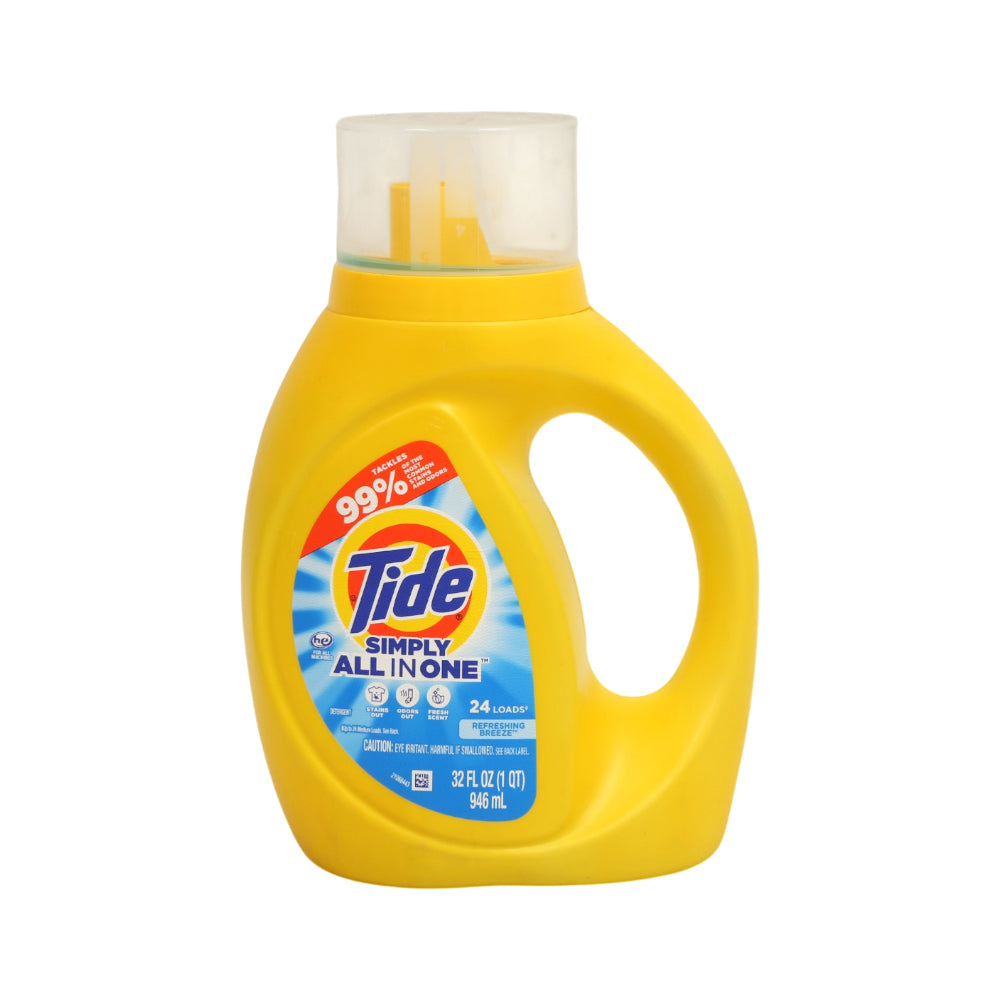 TIDE WASHING LIQUID REFRESHING BREEZE SIMPLY ALL-IN-1 946 ML