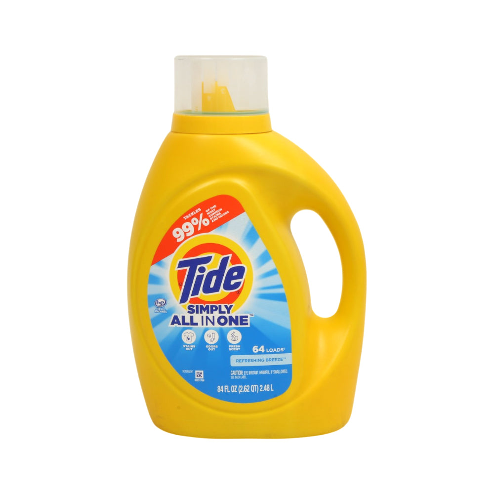 TIDE WASHING LIQUID REFRESH BREEZE SIMPLY ALL IN ONE 2.48 LT