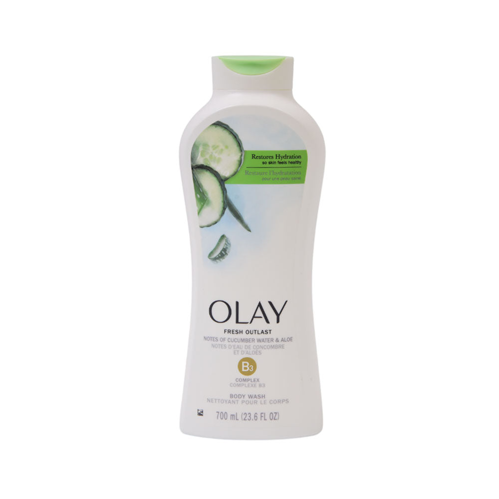 OLAY BODY WASH NOTES OF CUCUMBER WATER & ALOE 700 ML