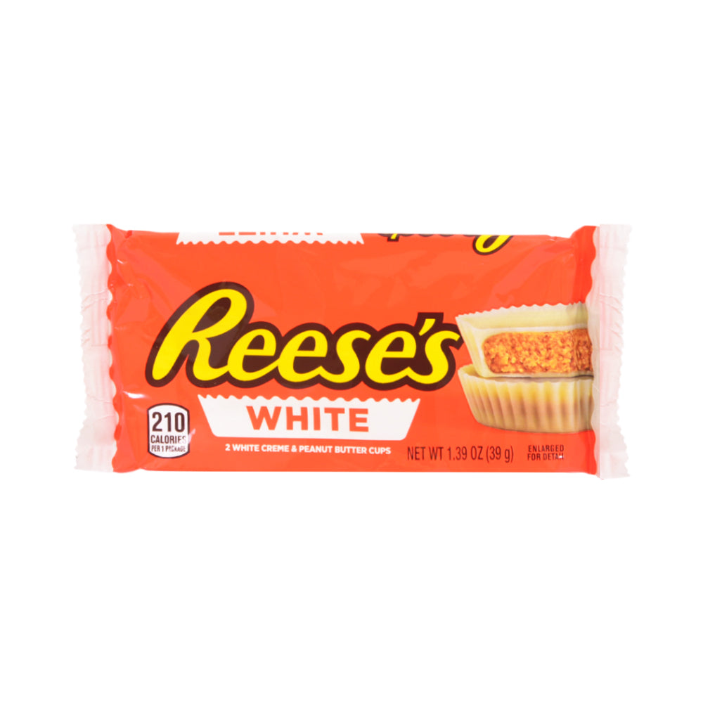 REESES 2 WHITE CREAM & PEANUT BUTTER CUPS 39 GM