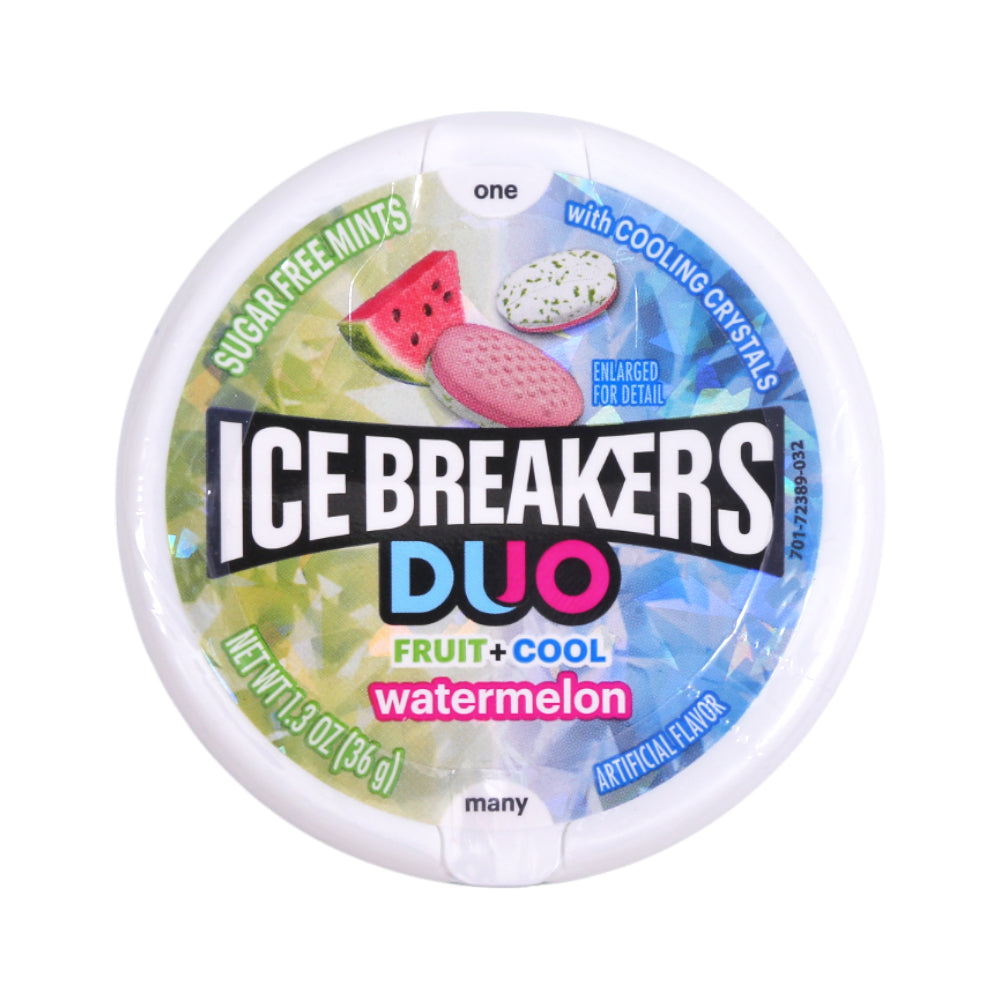ICE BREAKERS SOURS DUO FRUIT COOL WATERMELON 36 GM
