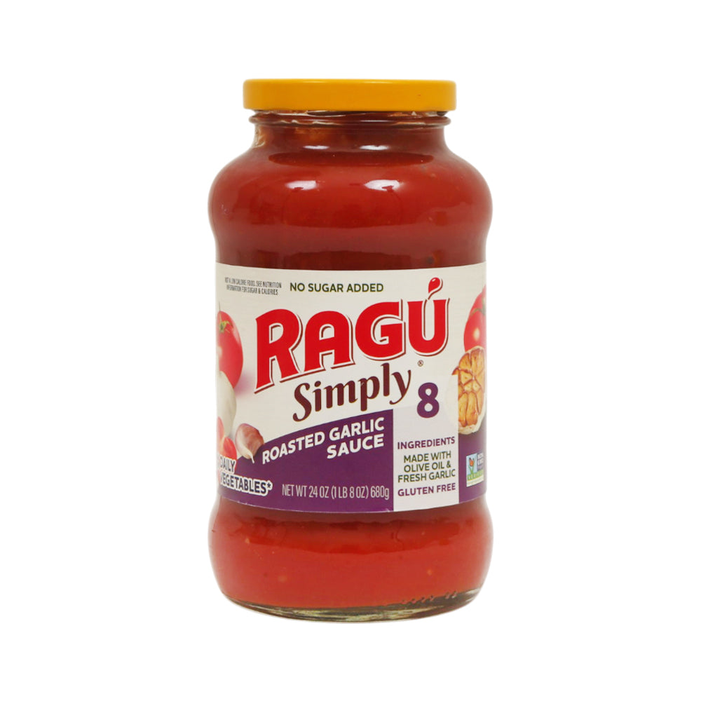 RAGU SAUCE ROASTED GARLIC SIMPLY 680 GM