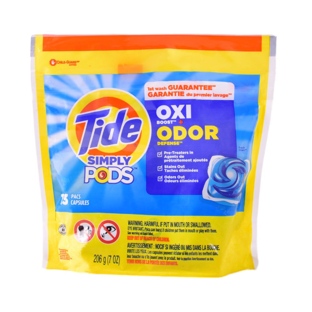 TIDE PODS SIMPLY OXI ODOR 13 CAPSULES 206 GM