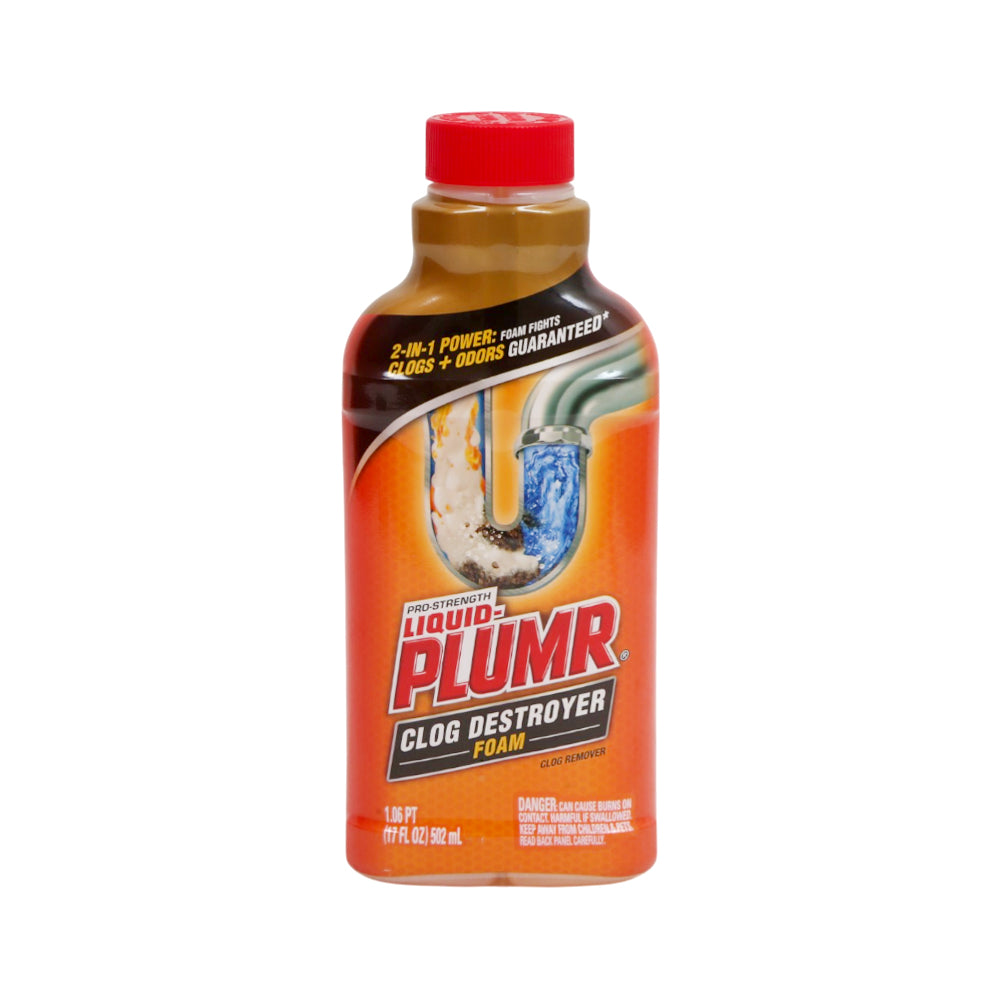 PLUMR CLOG REMOVER LIQUID CLOG DESTROYER FOAM 502 ML