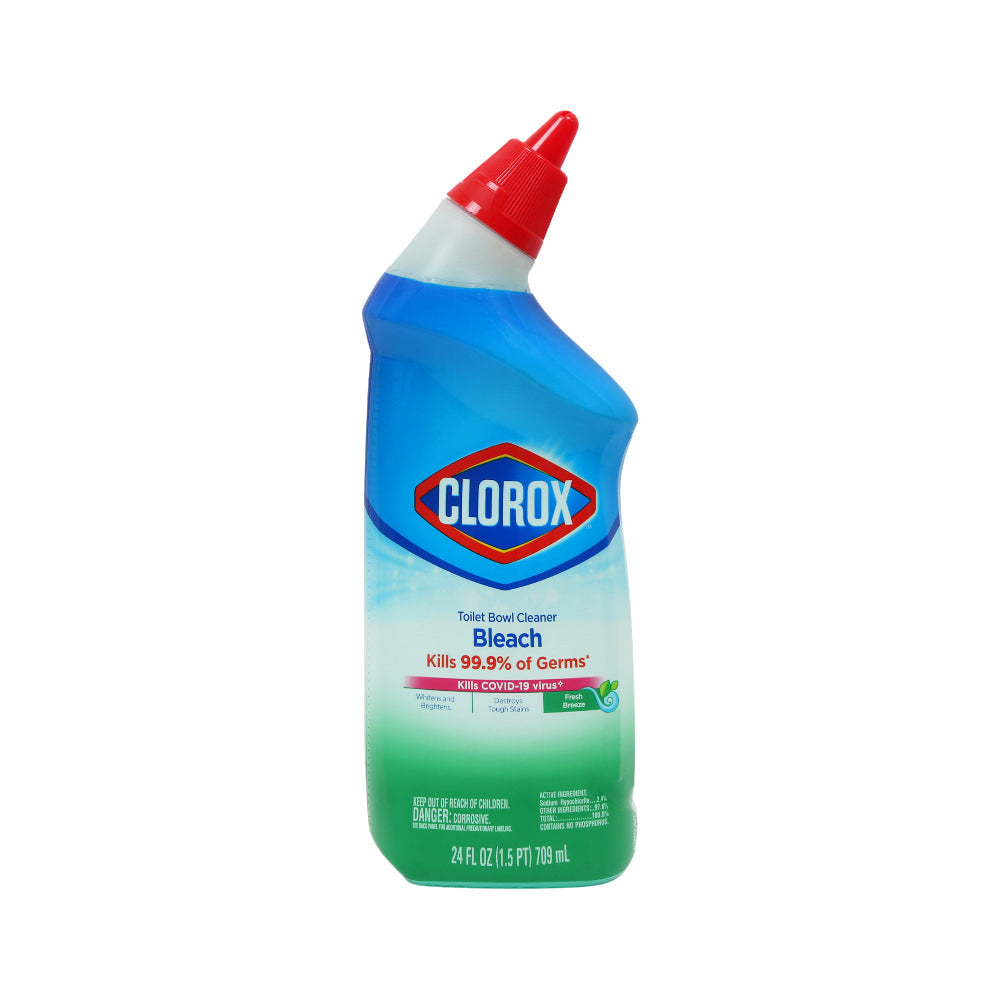 CLOROX TOILET BOWL CLEANER WITH BLEACH FRESH BREEZE 709 ML