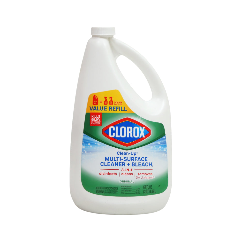 CLOROX MULTI-SURFACE CLEANER + BLEACH 3IN1 ORIGINAL 1.89 LTR