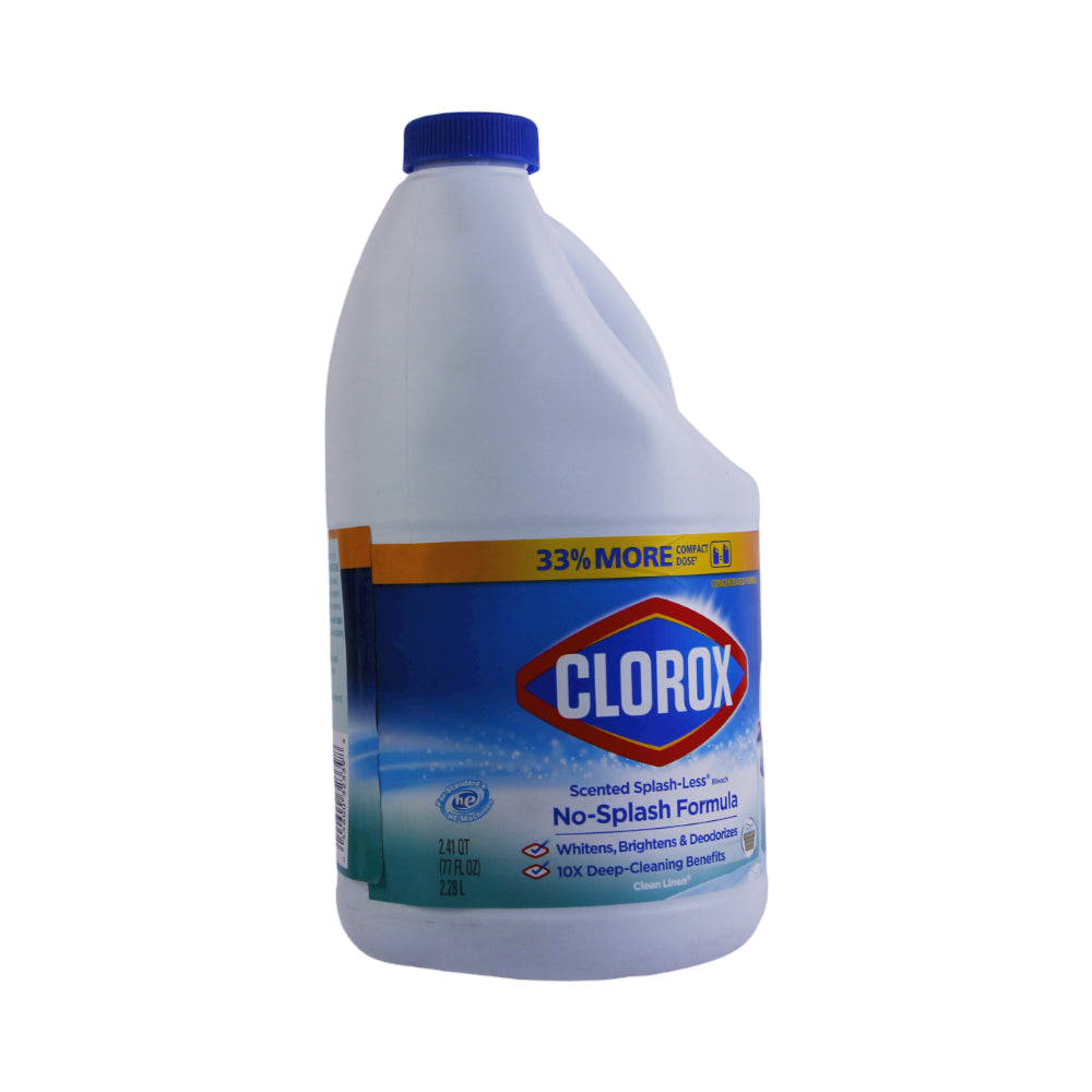 CLOROX WASHING BLEACH NO-SPLASH 10X CLEAN LINEN 2.28 LTR