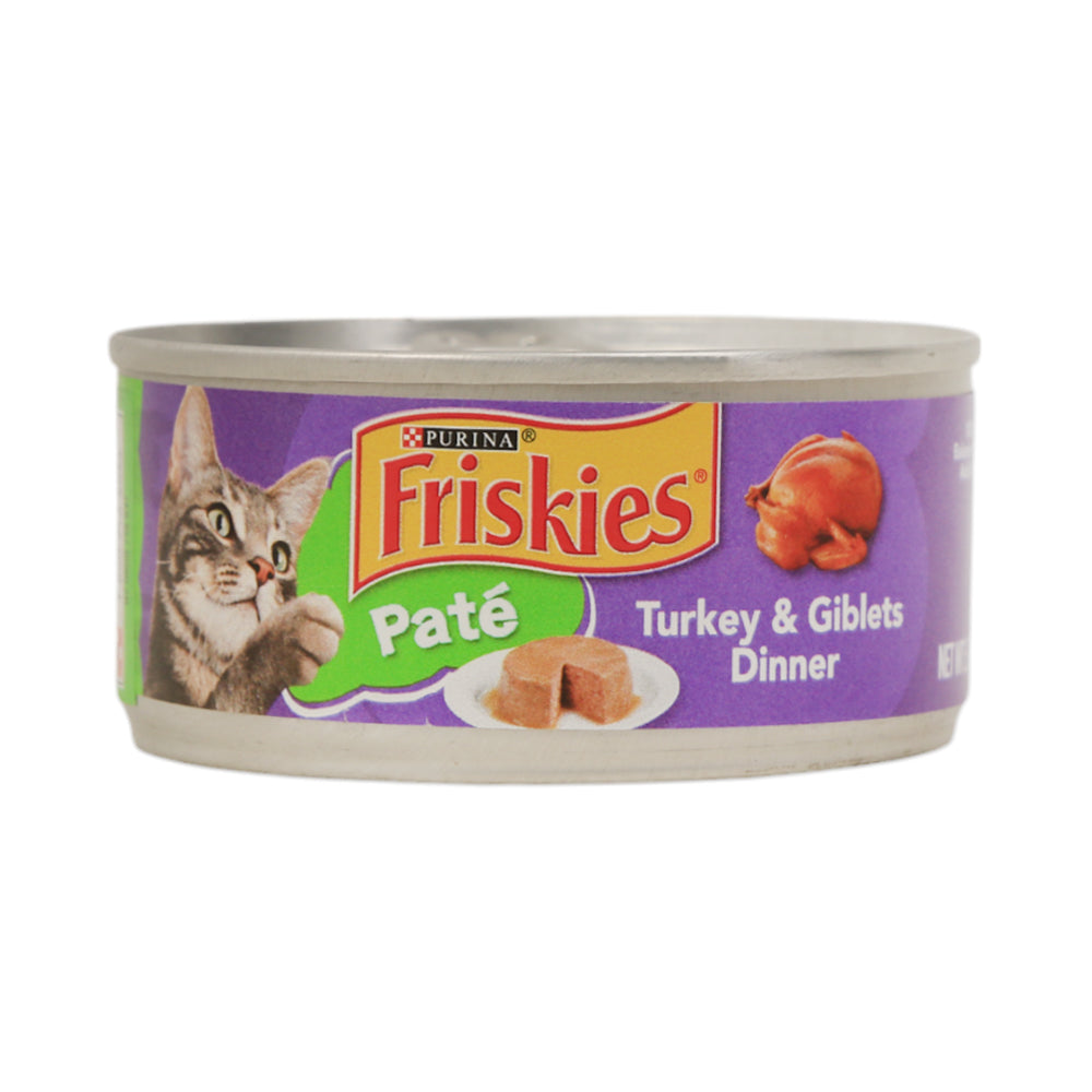 PURINA FRISKIES CAT FOOD PATE TURKEY AND GIBLETS DINNER 156