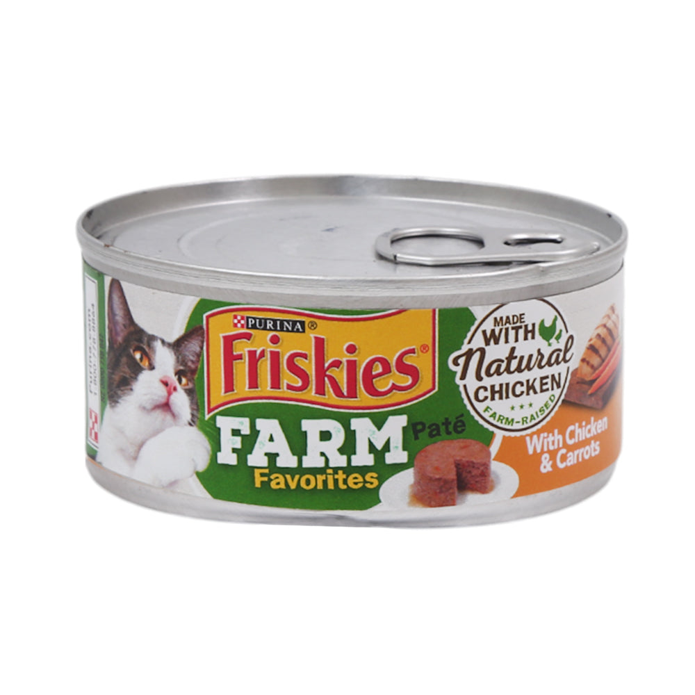 PURINA FRISKIES CAT FOOD PATE WITH CHICKEN & CARROT 156 GM