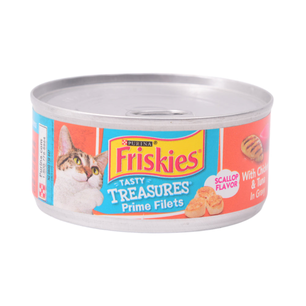 PURINA FRISKIES CAT FOOD WITH CHICKEN TUNA CHEESE 156 GM