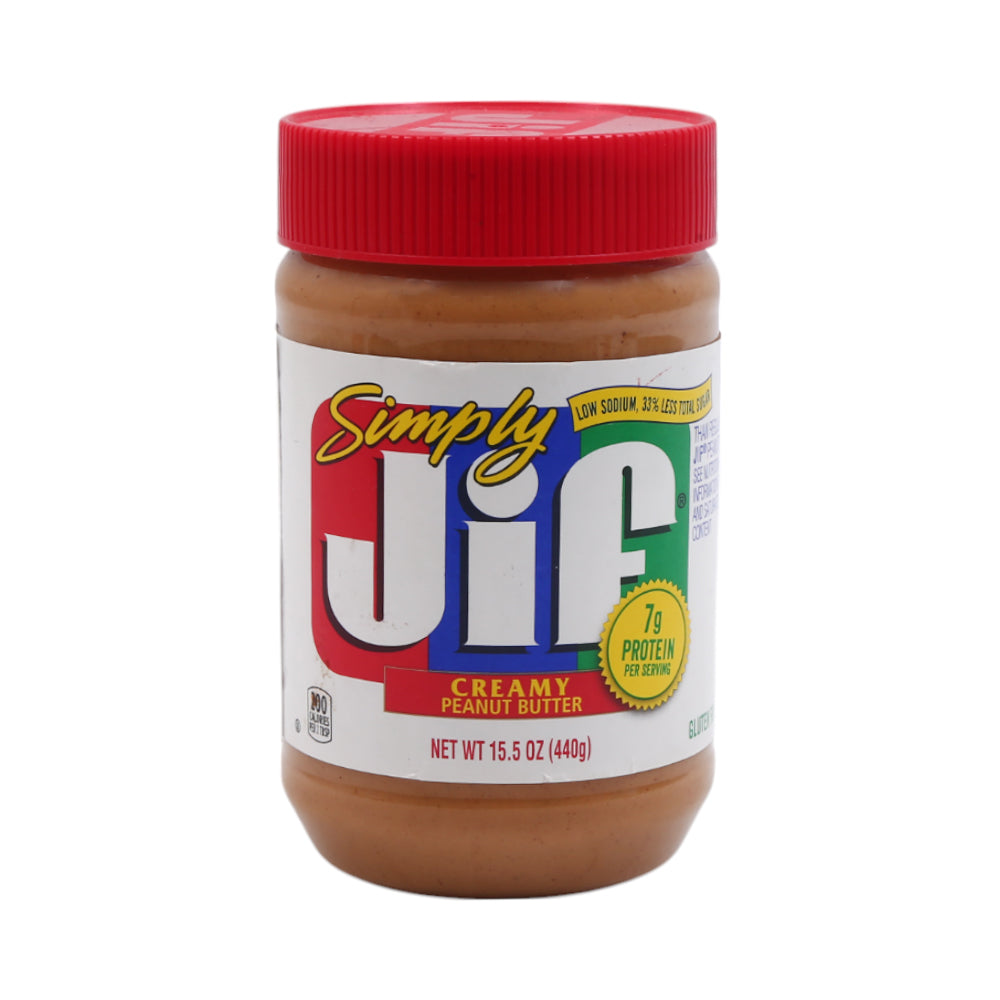 JIF SPREAD CREAMY SIMPLY PEANUT BUTTER GLUTEN FREE 440 GM