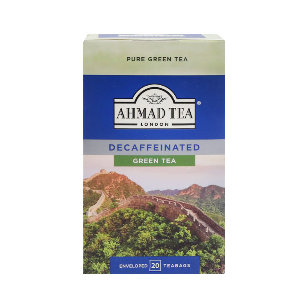 AHMAD TEA DECAFFEINATED GREEN TEA 20 BAGS