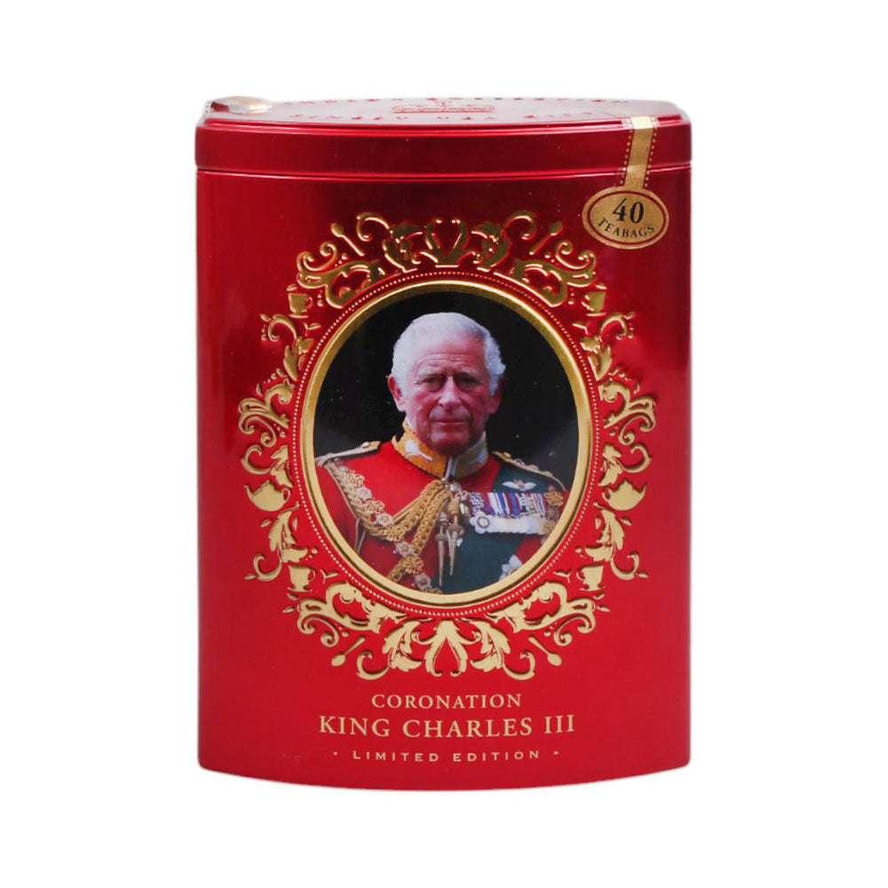 AHMAD TEA KING CHARLES CORONATION CADDY RED 40X2G