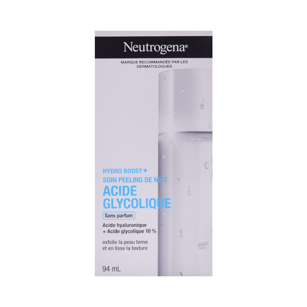 NEUTROGENA HYDRO BOOST GLYCOLIC OVERNIGHT PEEL CLEANSER 94ML