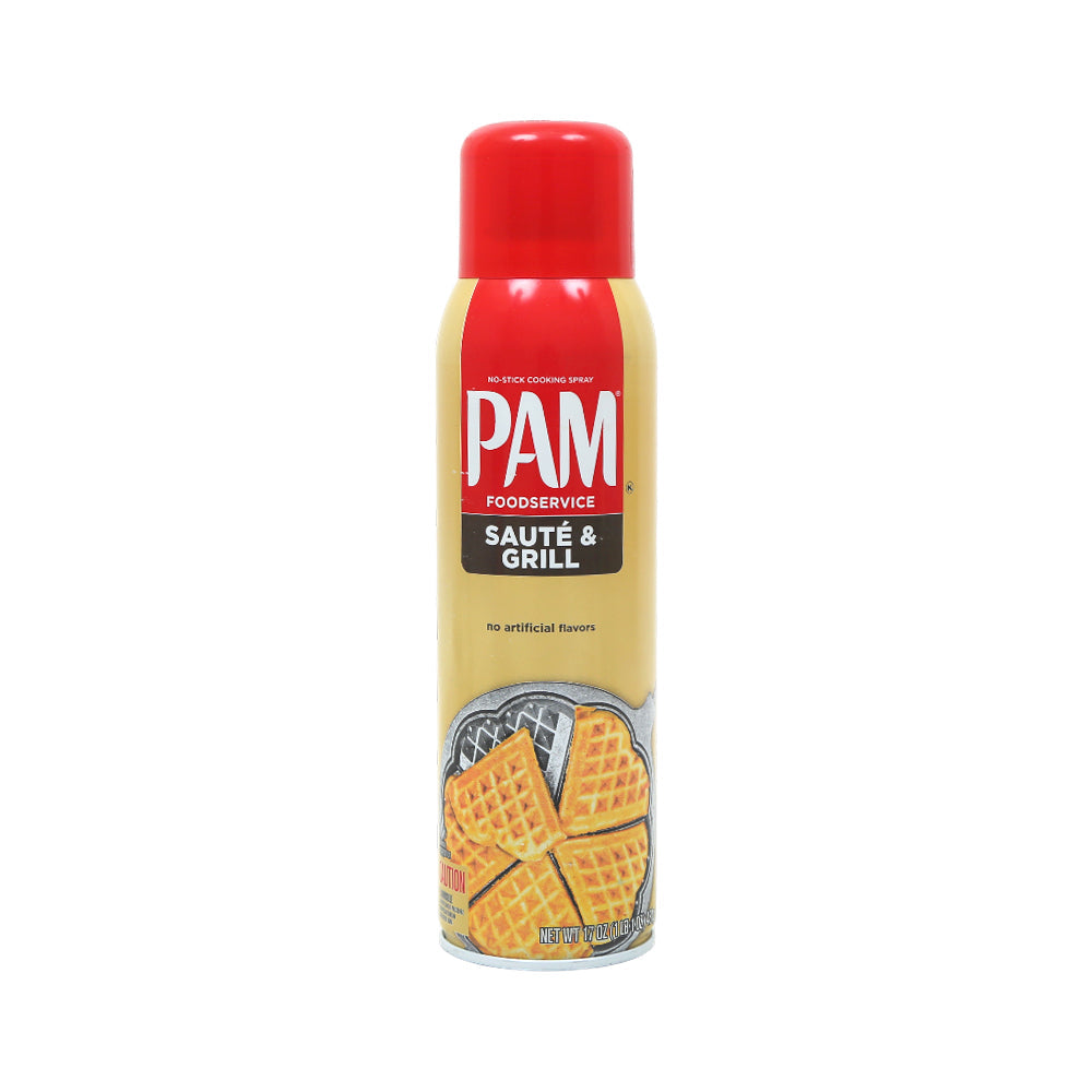 PAM COOKING SPRAY SAUTE & GRILL NON STICK 481 GM