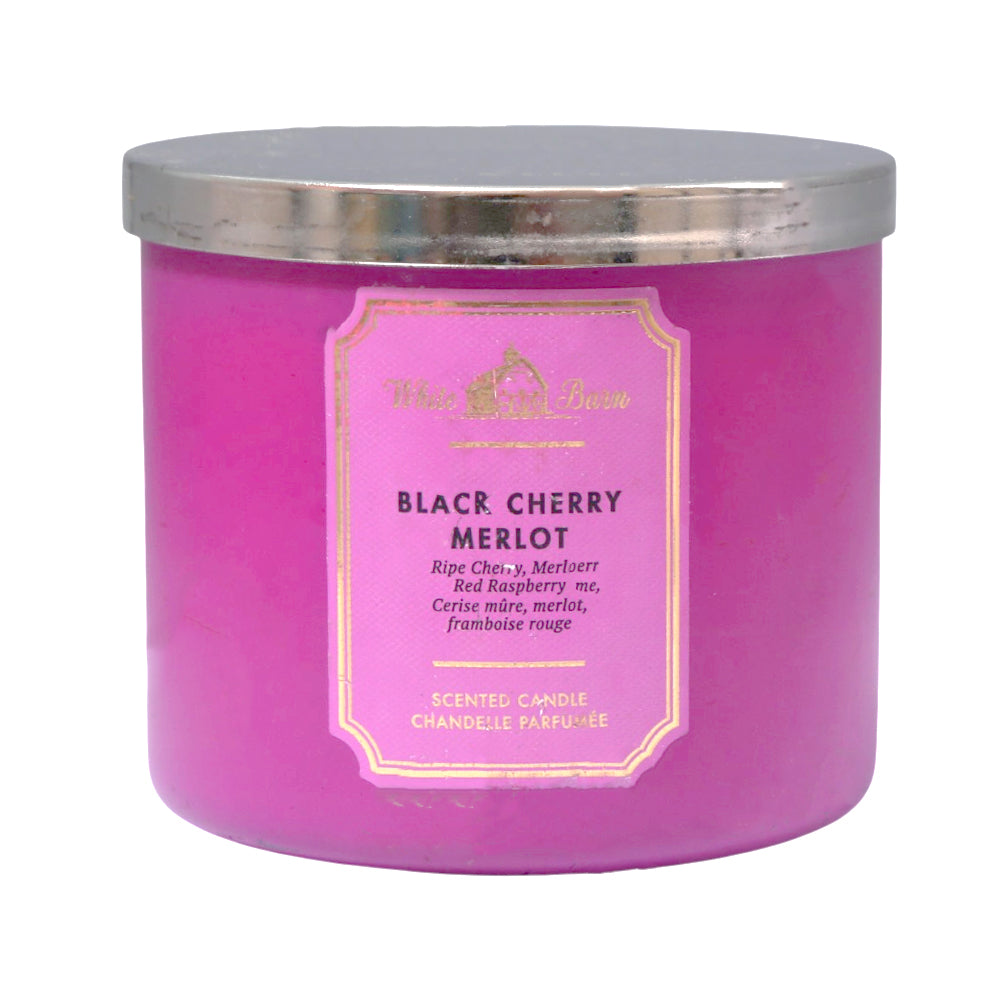 BATH & BODY WORKS BLACK CHERRY MERLOT SCENTED CANDLE 411G