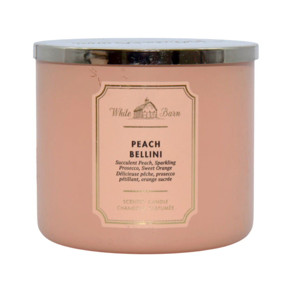 BATH & BODY WORKS PEACH BELLINI SCENTED CANDLE 411G