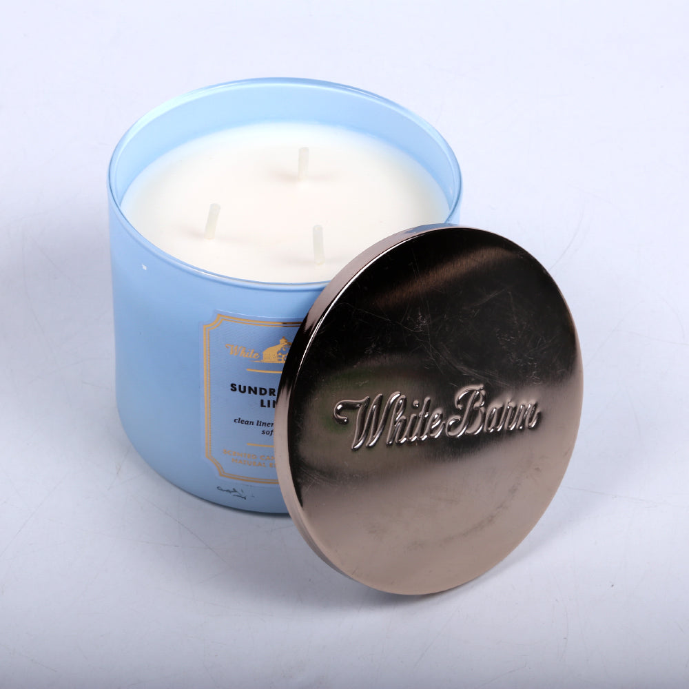 BATH & BODY WORKS SUNDRENCHED LINEN CANDLE 411 G