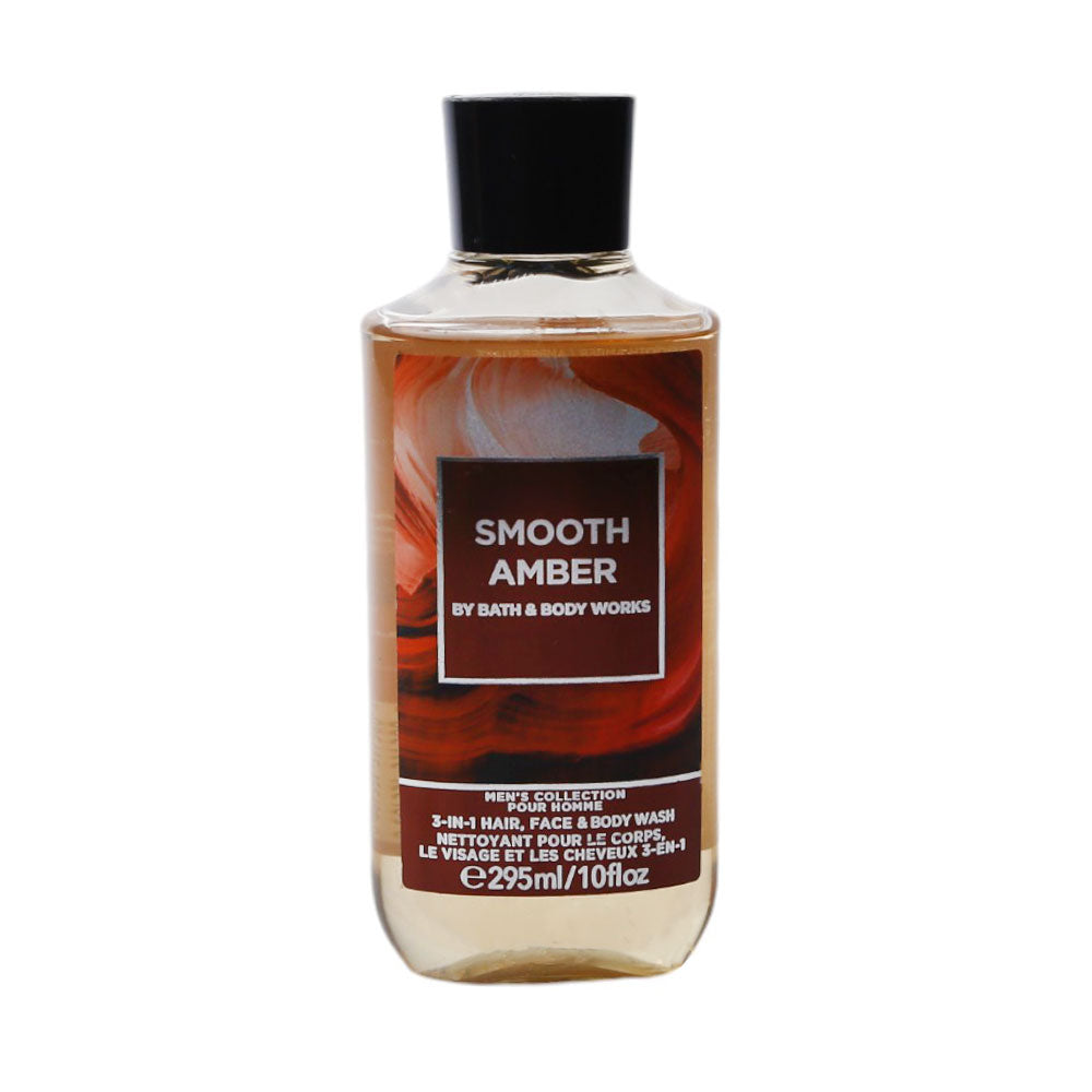 BBW SMOOTH AMBER MENS 3IN1 SHOWER GEL 295ML
