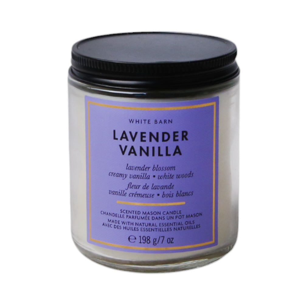 BBW SINGLE WICK CANDLE LEVENDER VANILLA 198G