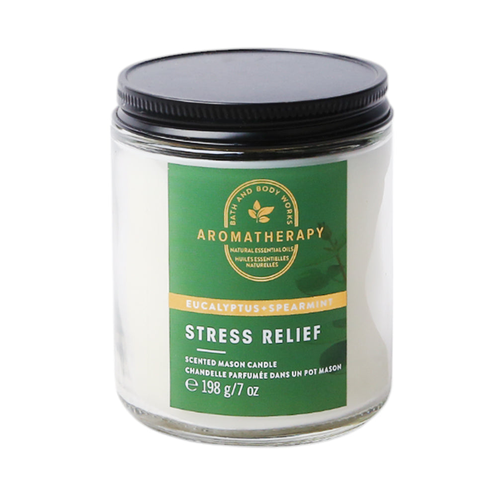 BBW SINGLE WICK CANDLE EUCALYPTUS+SPEARMINT 198G