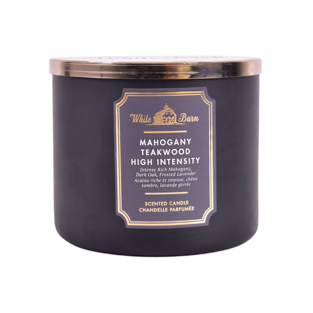 BBW BODY CANDLE 3 WICK MAHOGANY TALEWOOD HIGH INTENSITY 411