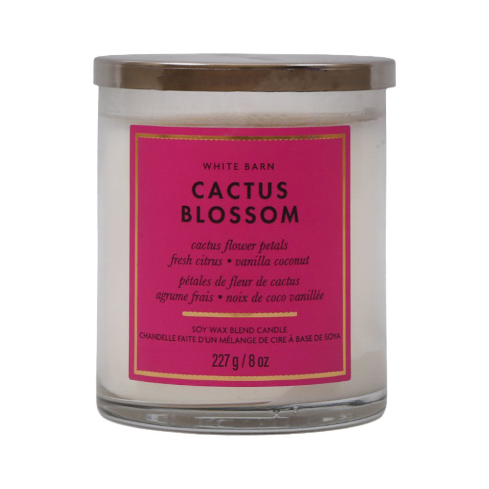 BBW SCENTED CANDLE CACTUS BLOSSOM SOY WAX BLEND CANDLE 227G